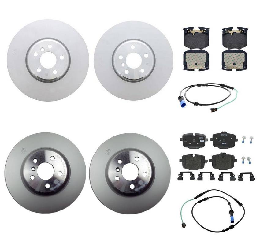BMW Brake Kit - Pads and Rotors Front &  Rear (348mm/345mm)